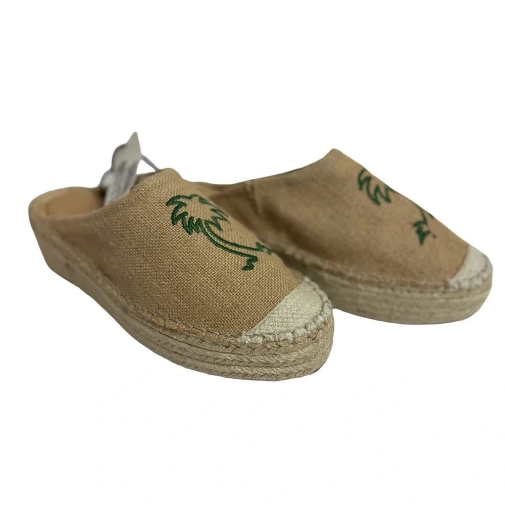 Urban Outfitters Palm Tree Platform Espadrilles Cruise Beach NWT Size 8WS